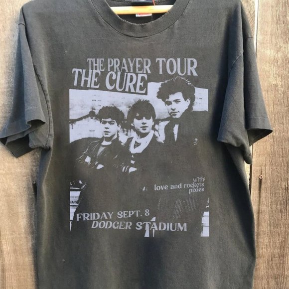 The Cure Prayer Tour 1989 Official T-Shirt – Men's Black, Size XXL, 100% Cotton Vintage Band Tee - View #2